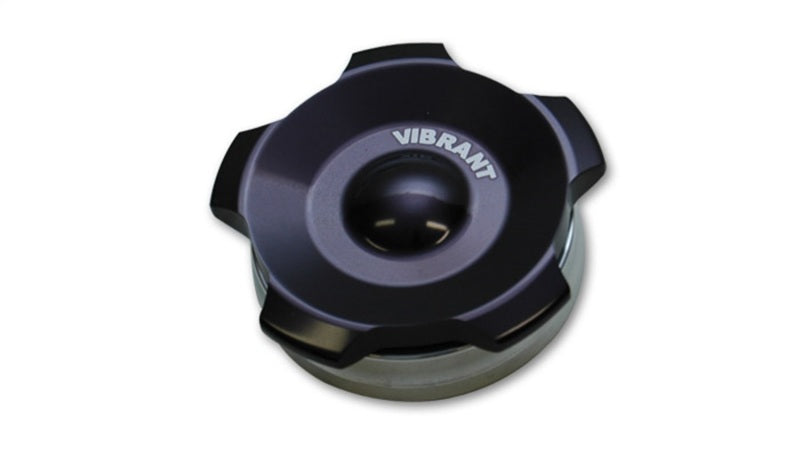 Vibrant 2.75in OD Aluminum Weld Bungs w/ Anodized Black Aluminum Threaded Cap (incl. O-Ring) - 11295