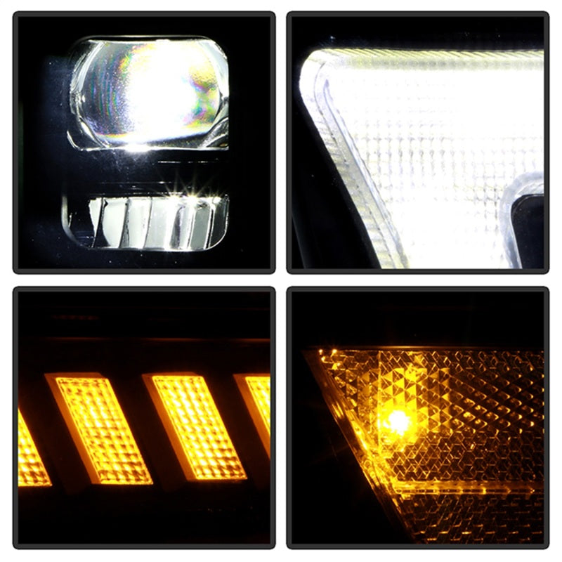 Spyder 19-22 Dodge Ram 2500/3500 (Halogen Model Only) Proj. Headlights (PRO-YD-DR19HDHALAP-SEQ-BK) - 5088604