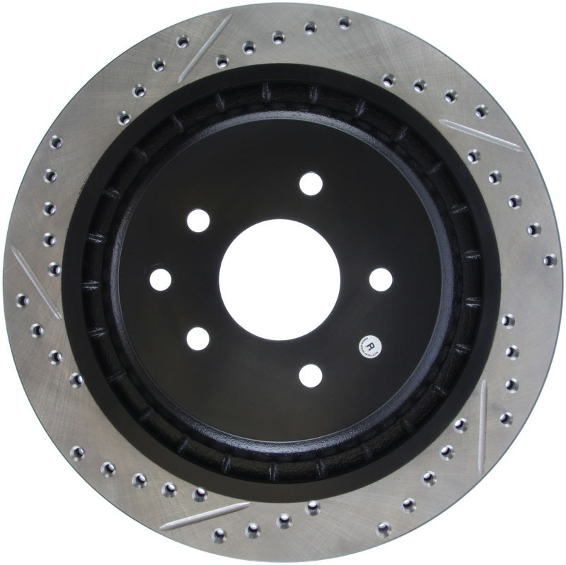 StopTech Infiniti G37 / Nissan 370Z SportStop Slotted &amp; Drilled Rear Right Rotor - 127.42101R