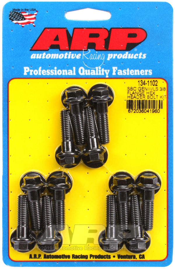 ARP Chevy LS 3/8in Flange Hex Header Bolt Kit - 134-1102 by ARP