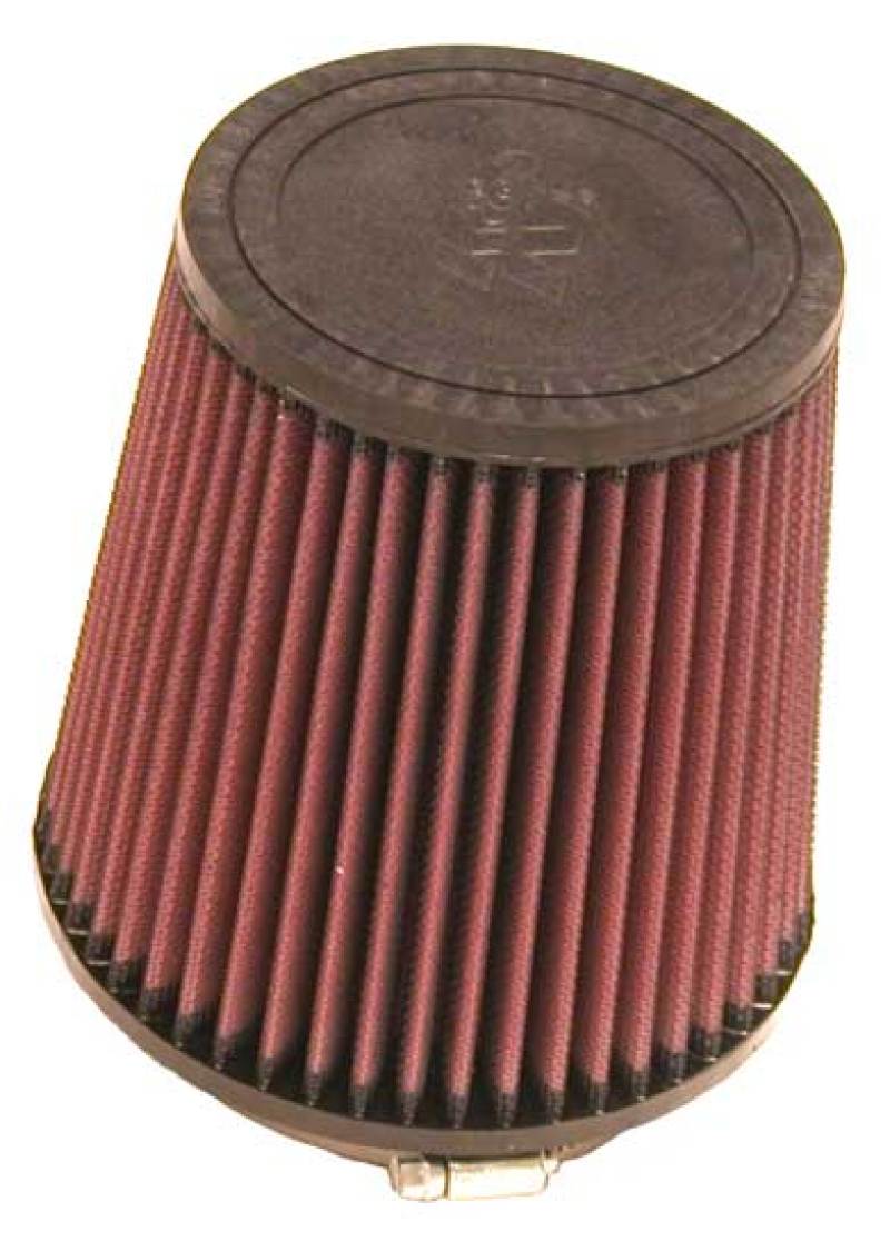 K&N Filter Universal Rubber Filter Round Tapered 4.5in  Flange 5.875in Base 4.5 inch Top 6in  Height - RU-4740