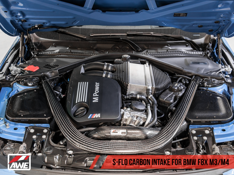 AWE Tuning BMW F8x M3/M4 S-FLO Carbon Intake - 2660-13038