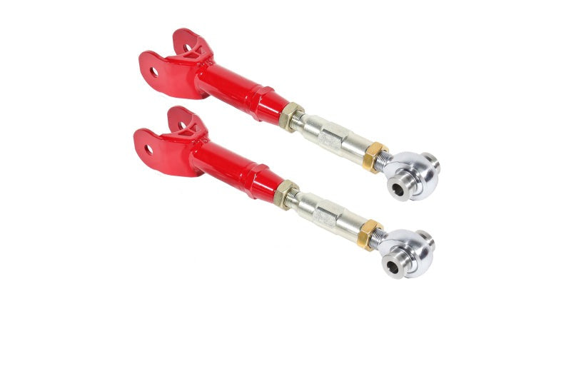 BMR 16-17 6th Gen Camaro Upper Trailing Arms w/ On-Car Adj. Rod Ends - Red - UTCA060R
