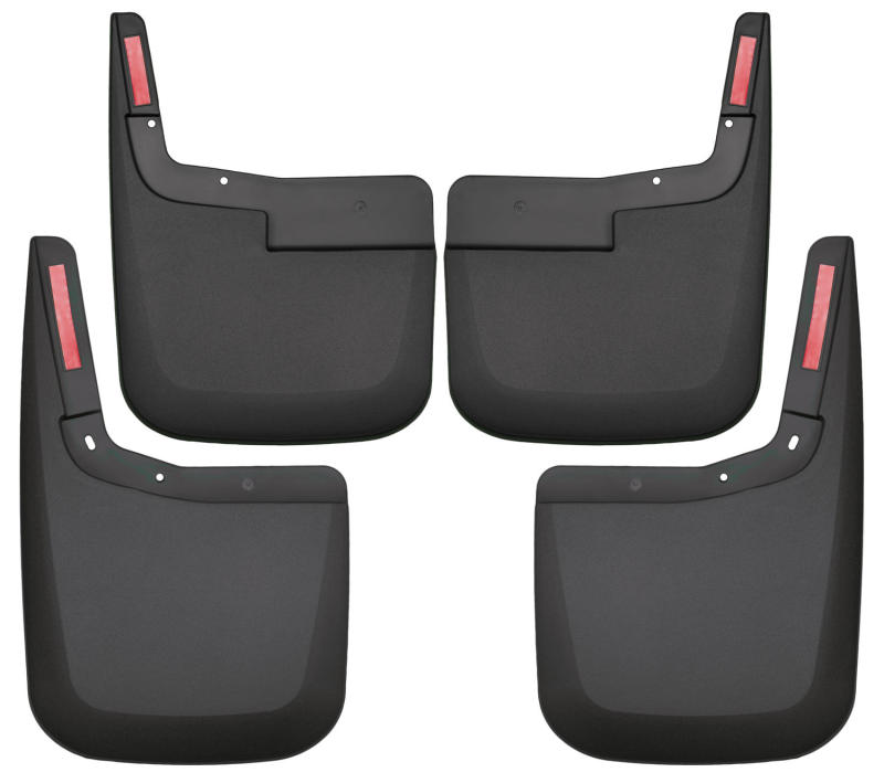 Husky Liners 2015-2017 Ford F-150 w/o Fender Flares Front and Rear Mud Guards - Black - 58446