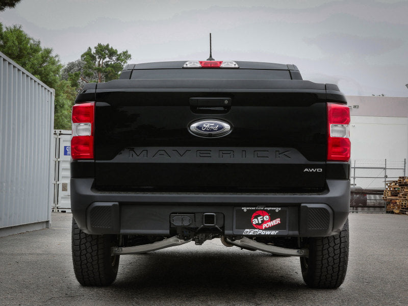 aFe Rebel Series 2.5in 409 SS Cat-Back Exhaust w/ Black Tip 2022 Ford Maverick - 49-33144-B