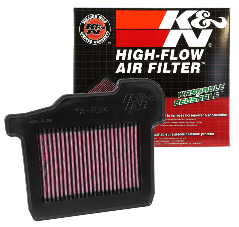 K&N Replacement Unique Panel Air Filter for 2014 Yamaha FZ-09/MT09 847 - YA-8514