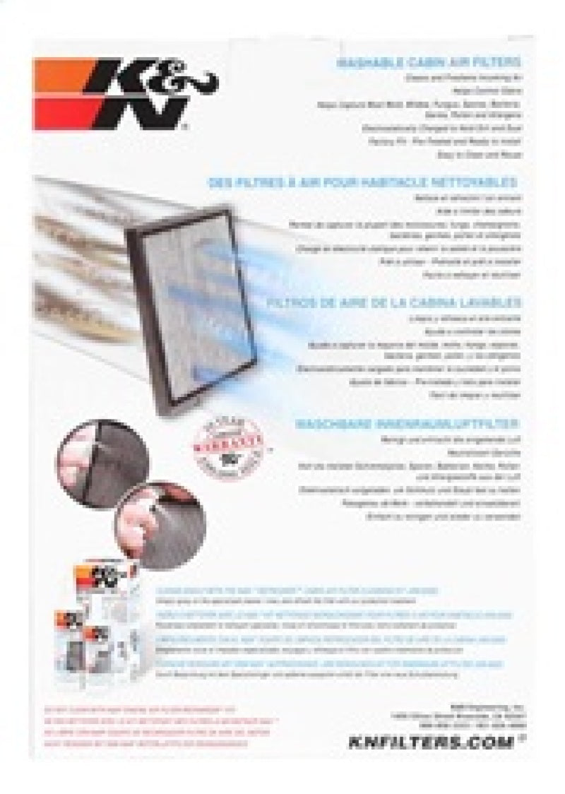 K&N 18 Ford Taurus 3.5L Cabin Air Filter - VF1011