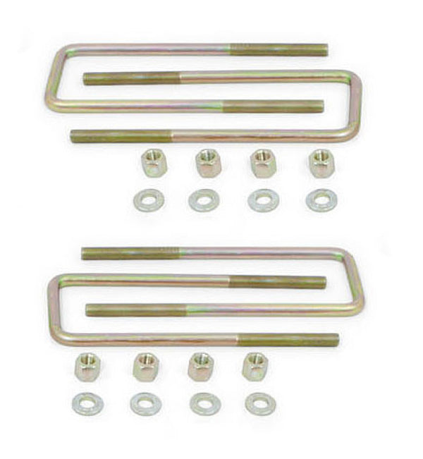 MaxTrac Rear U-Bolts for 1in/1.5in Lift Blocks - 8.75in x 2.622in x 9/16in - Set of 4 - 910101 for 1999-2018 Chevrolet Silver