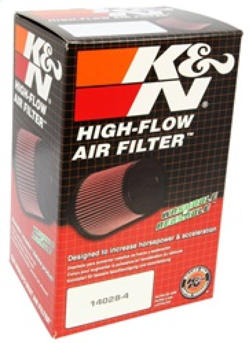 K&amp;N Universal Chrome Oval Tapered Air Filter - 2in Flg ID x 4in OS L 3in OS W x 2.75in H - RC-1824