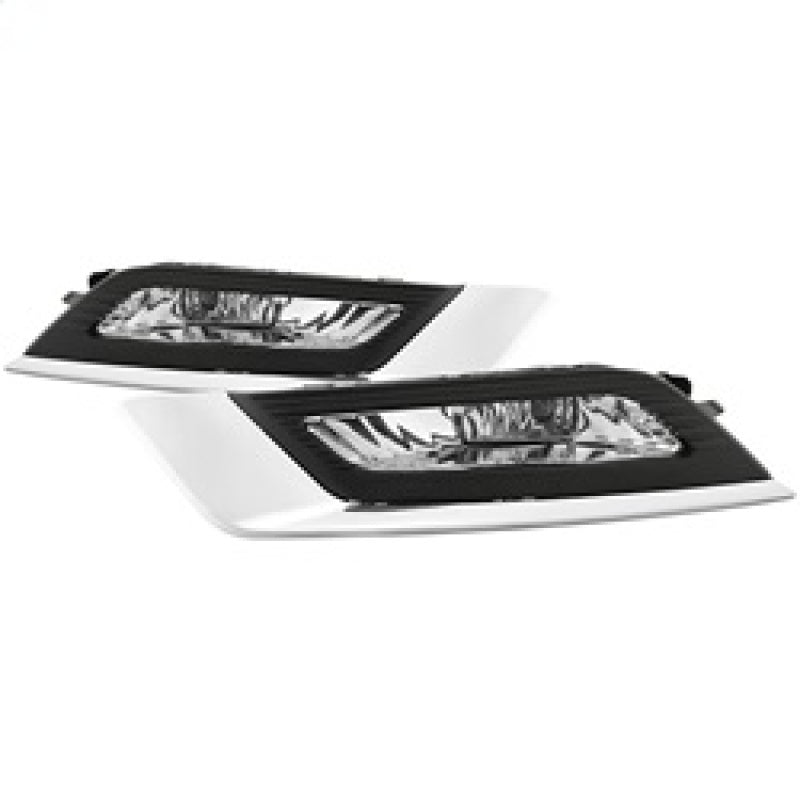Spyder 17-18 Ford Fusion OEM Fog Lights w/ Switch &amp; Cover - Clear (FL-FFUS17-C) - 5085405