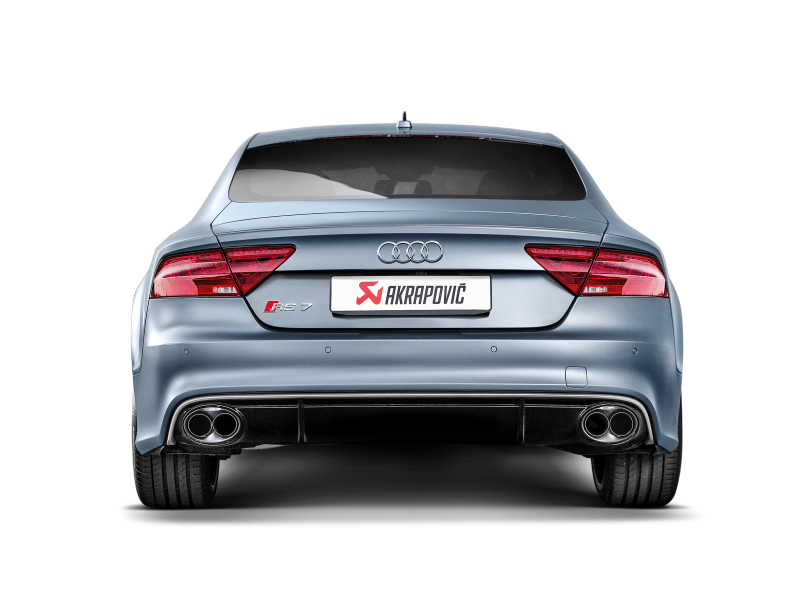 Akrapovic 14-17 Audi RS7 Sportback (C7) Evolution Line Cat Back (Titanium) w/ Carbon Tips - S-AU/TI/4H
