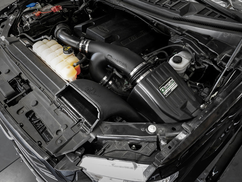 aFe Quantum Pro DRY S Cold Air Intake System 15-18 Ford F150 EcoBoost V6-3.5L/2.7L - Dry - 53-10008D