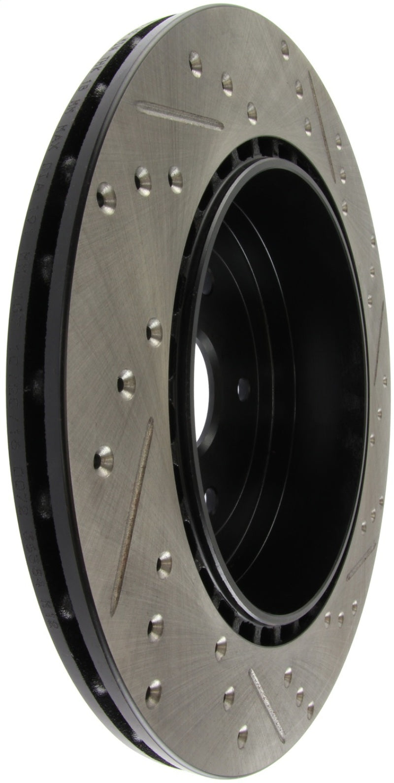 StopTech 08+ Subaru STI (Will Not Fit 05-07) Slotted & Drilled Sport Brake Rotor - 127.47030R