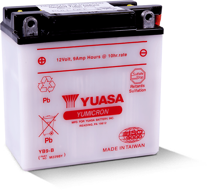 Yuasa YB9-B Yumicron 12 Volt Battery - YUAM229BY