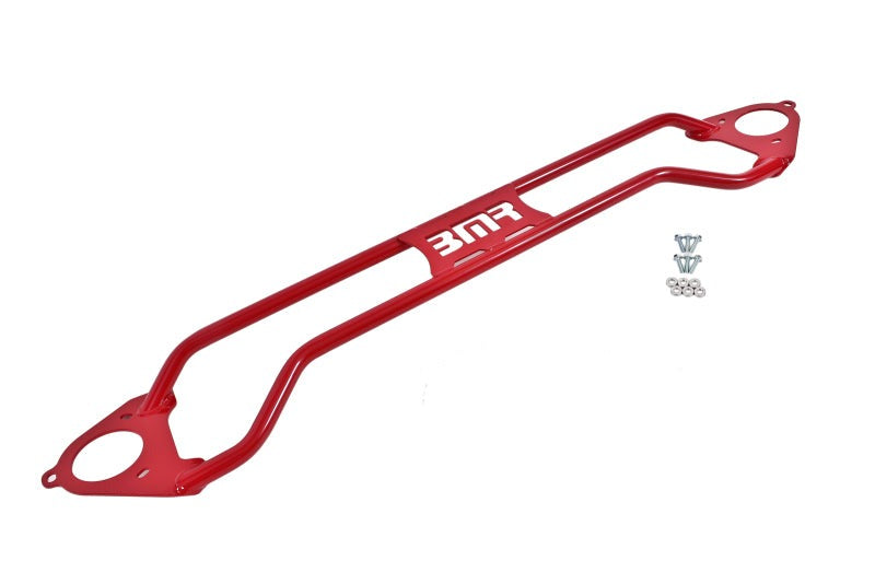 BMR 16-17 6th Gen Camaro Front Twin Tube Design Strut Tower Brace - Red - STB019R