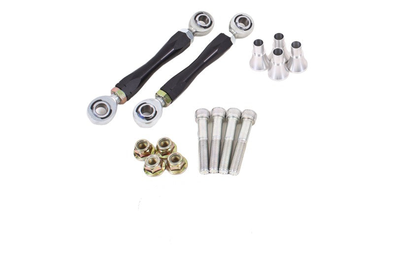 BMR 08-17 Challenger Front Sway Bar End Link Kit - Black - ELK111