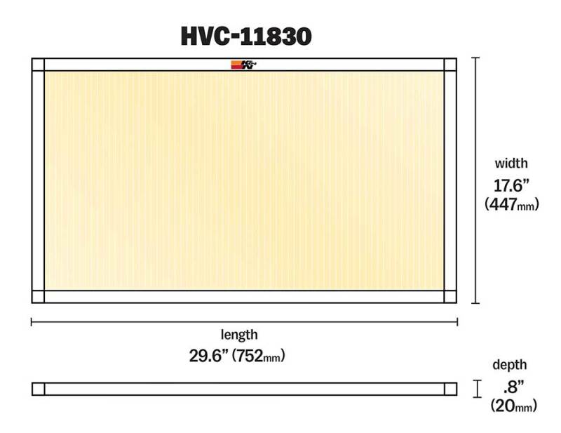 K&N HVAC Filter - 18 x 30 x 1 - HVC-11830