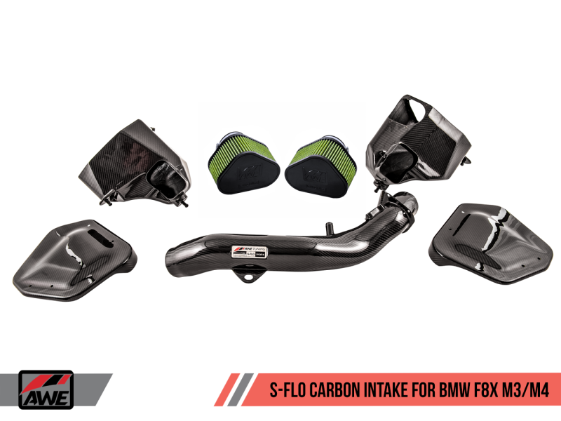 AWE Tuning BMW F8x M3/M4 S-FLO Carbon Intake - 2660-13038