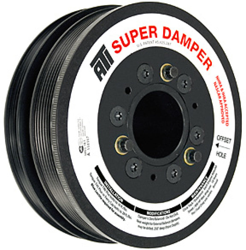 ATI Damper - 6.78in - Alum - 6 Grv - 10 Percent UD - LS1/LS2 - F &amp; V Body - No A/C - 3 Ring - ATI917277