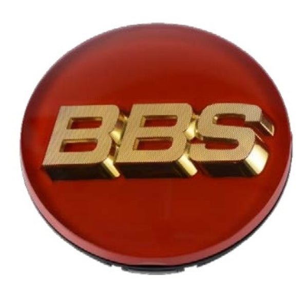 BBS Center Cap 70.6mm Red/Gold (3-tab) (56.24.073) - 56.24.099 by BBS