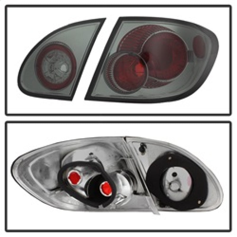 Spyder Toyota Corolla 03-08 Euro Style Tail Lights Smoke ALT-YD-TC03-SM - 5033673