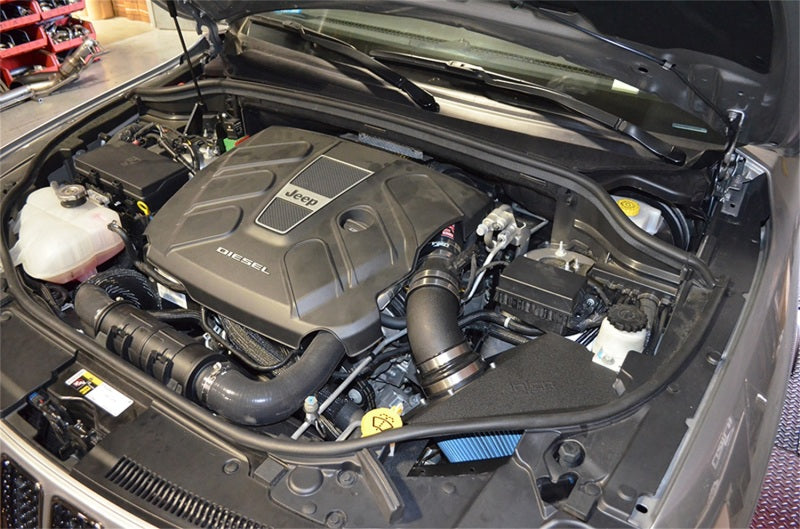 Injen 14-16 Jeep Grand Cherokee 3.0L V6 Turbo Wrinkle Black Short-Ram Intake w/MR Tech &amp; Heatshield - PF5014WB