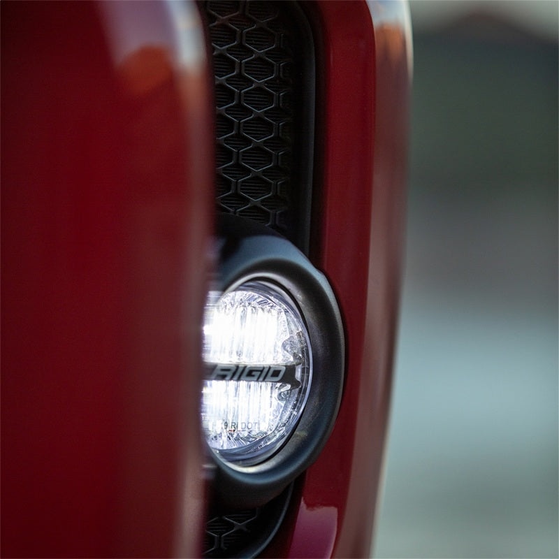 Rigid 14+ Toyota 4Runner/ Tundra &amp; 16+ Tacoma 360-Series 4in LED SAE J583 Fog Lights  - White (Pair) - 37116