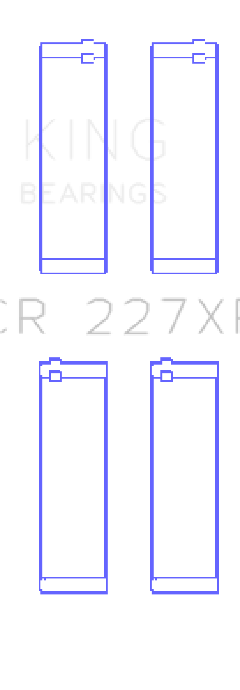 King Audi R8 4.2L/5.2L / Lamborghini Gallardo/Huracan V10 (Size STDX) Performance Rod Bearing Set - CR227XPSTDX