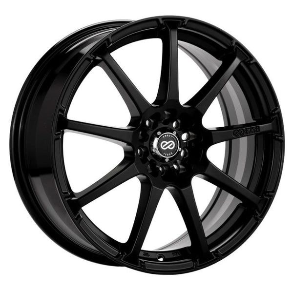 Enkei EDR9 17x7 5x100/114.3 45mm offset 72.6 Bore Diameter Black Wheel - 441-770-0245BK by Enkei