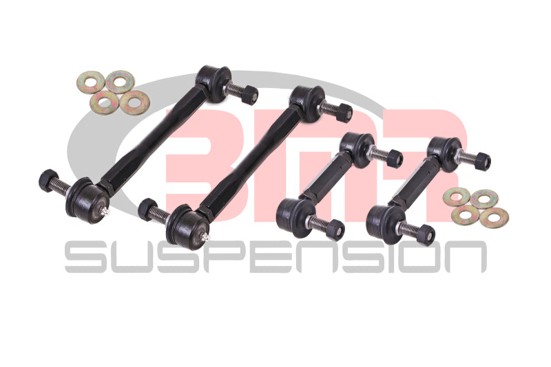 BMR 15-23 S550 Mustang Front and Rear Sway Bar End Link Kit - Black - ELK012
