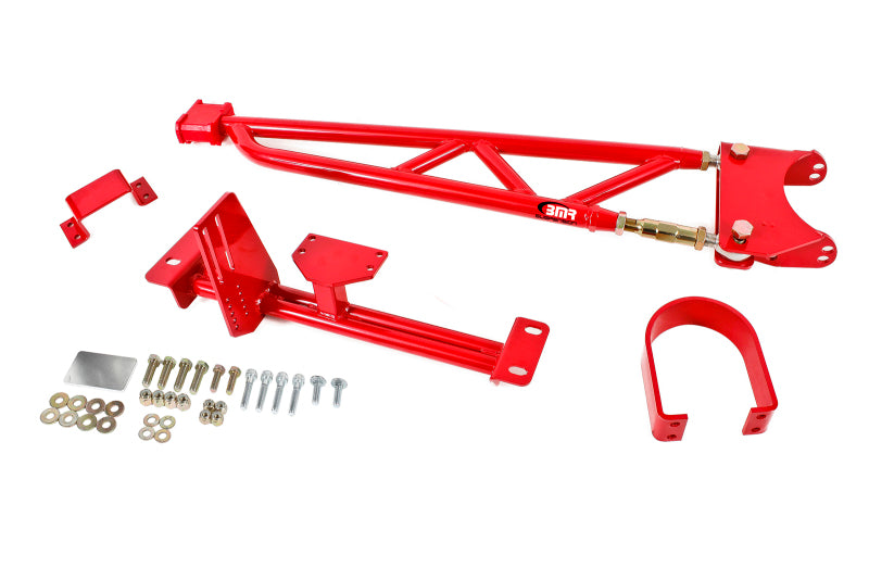 BMR 82-02 3rd Gen F-Body Adj. Bolt-In Torque Arm - Red - TA001R for 1982-1992 Chevrolet Camaro - detail view