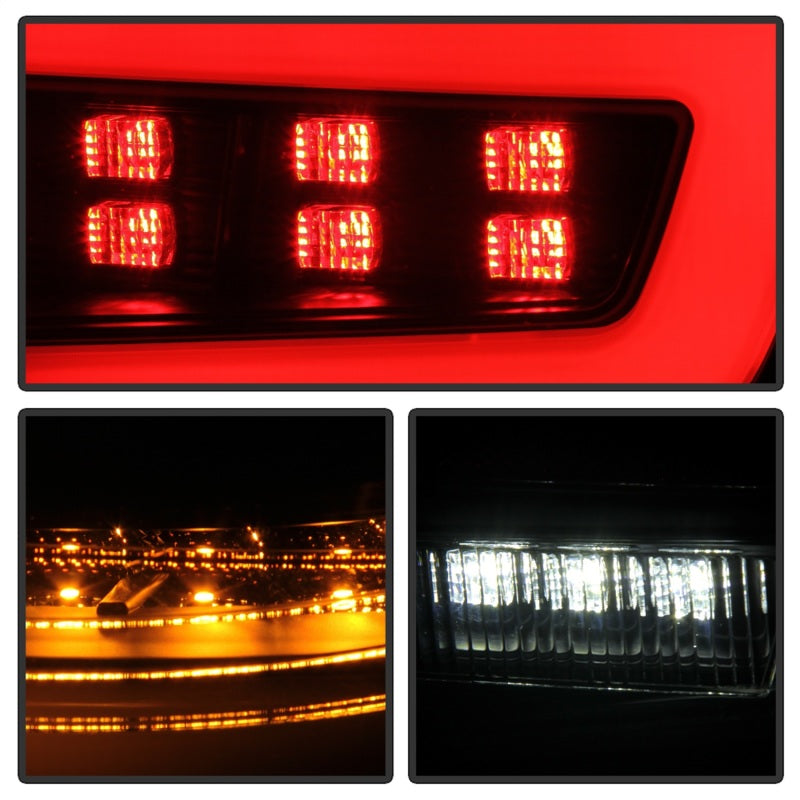 Spyder 08-11 Subaru Impreza WRX 4DR LED Tail Lights - Black Smoke ALT-YD-SI084D-LED-BSM - 5087980