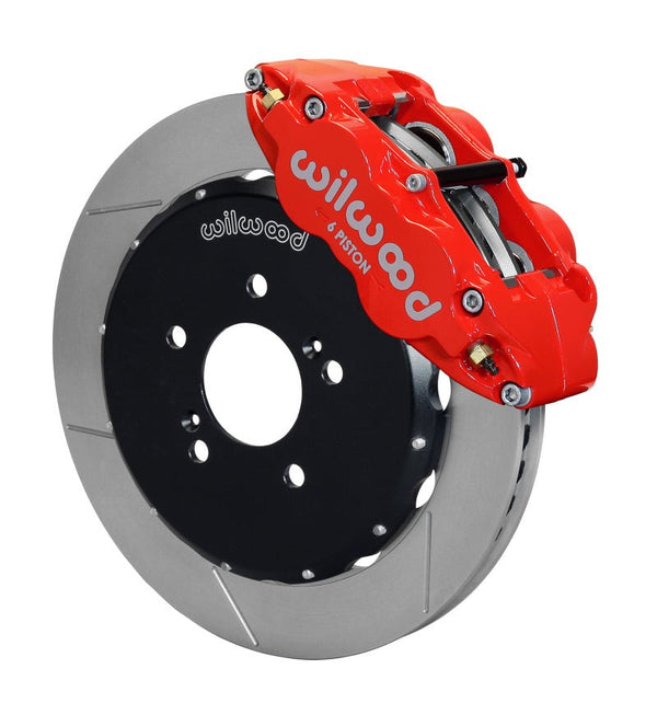 Wilwood Narrow Superlite 6R Front Hat Kit 12.88in Red Honda S2000 - 140-10309-R for 2000-2009 Honda S2000