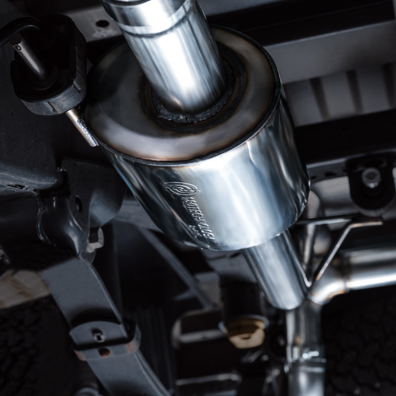AWE Tuning 2021+ Ford F-150 Tremor (w/ Bumper Cutouts) 0FG Non-Resonated Catback -Diamond Black Tips - 3020-33402