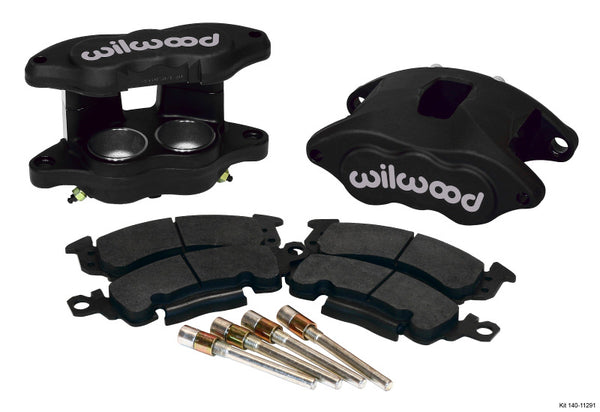 Wilwood D52 Front Caliper Kit - Gray Type III Ano 2.00 / 2.00in Piston 1.04in Rotor - 140-11291 for 1977-1996 Chevrolet Capri