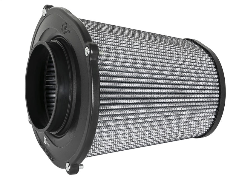 aFe Quantum Pro DRY S Air Filter Inverted Top - 5in Flange x 8in Height - Dry PDS - 21-91132