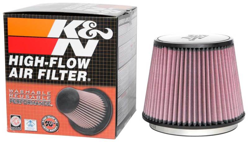 K&amp;N Universal Clamp-On Air Filter 6in FLG / 7-1/2in B / 5-7/8in T / 6in H - RU-5173
