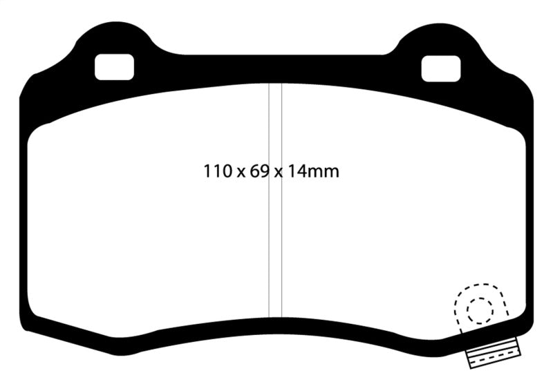 EBC Yellowstuff Rear Brake Pads DP41788R
