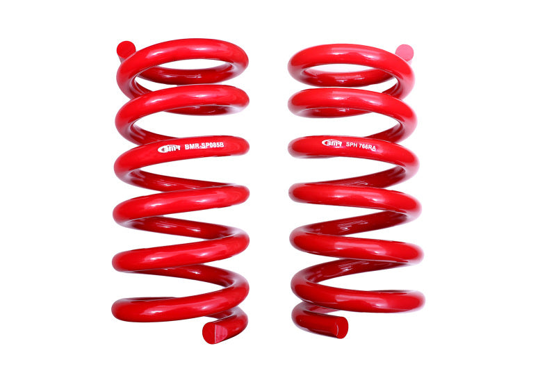 BMR 18-23 S550 Mustang GT MagneRide/15-20 GT350 Lowering Spring Set of Rear only - Red - SPH767R