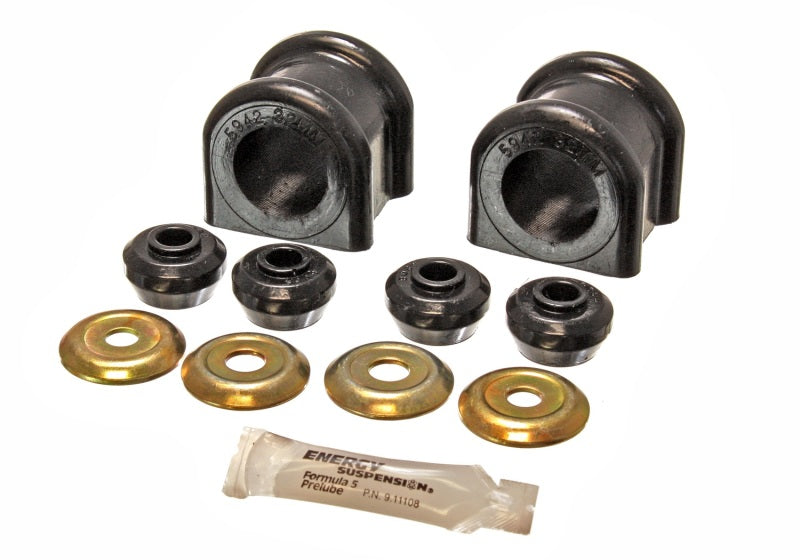 Energy Suspension 2006-08 Dodge Ram 1500/2500/3500 4WD 32mm Black Front Sway Bar Bushing Set - 5.5174G for 2003-2010 Dodge Ra