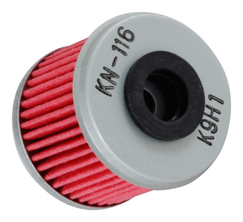 K&N Honda/Husqvarna 1.625in OD x .438in ID x 1.406in H Oil Filter - KN-116 for 2002-2023 Honda CRF450R - detail view