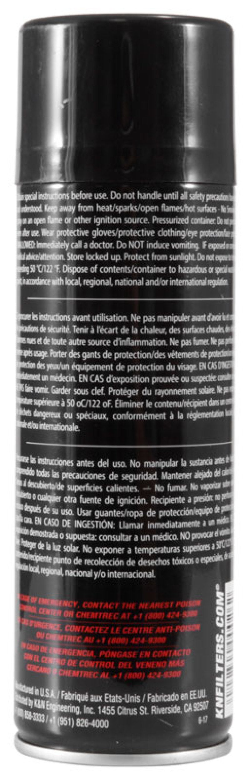 K&N 6.5 OZ Aerosol Spray Air Filter Oil - 99-0504