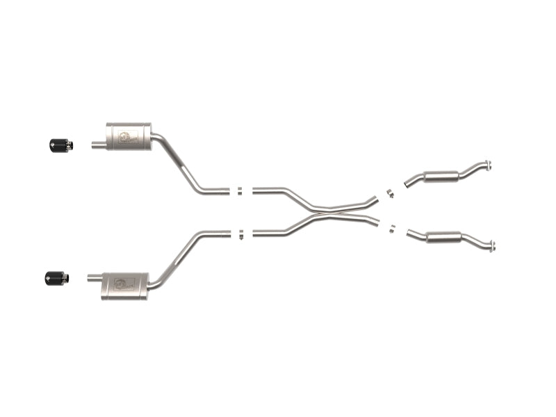 aFe 11-21 Dodge Durango V6-3.6L / V8-5.7L MACH Force-Xp 304 SS Cat-Back Exhaust System w/ Black Tip - 49-32086-B