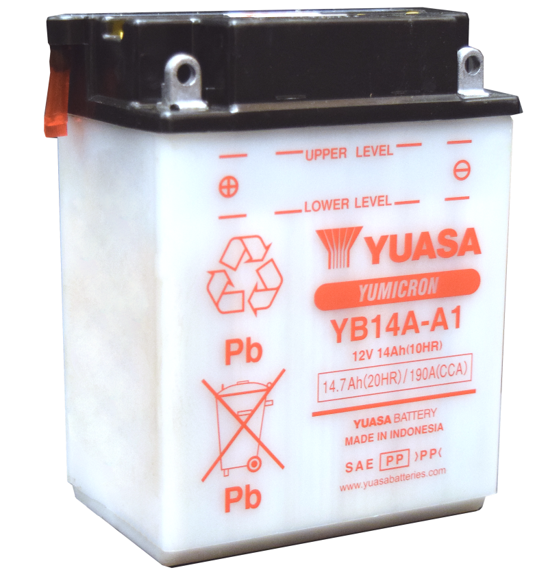 Yuasa YB14A-A1 Yumicron CX 12 Volt Battery - YUAM224A1IND by Yuasa Battery