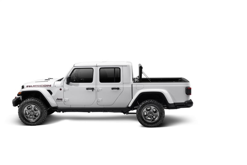 Rugged Ridge Armis Hard Folding With LINE-X Bed Cover 2020 JT - 13550.24 for 2020-2025 Jeep Gladiator - front view