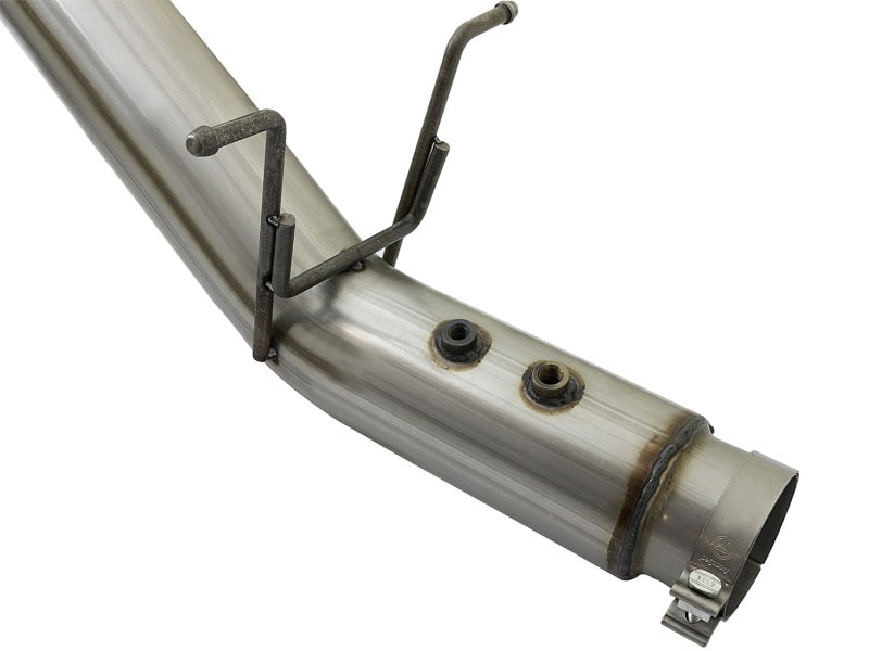 aFe LARGE BORE HD 5in 409-SS DPF-Back Exhaust w/Polished Tip 2017 GM Duramax V8-6.6L (td) L5P - 49-44085-P
