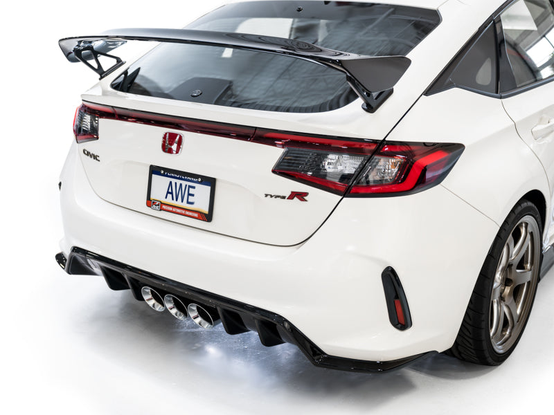AWE Tuning 2023 Honda Civic Type R FL5 Touring Edition Exhaust w/ Triple Chrome Silver Tips - 3015-52287