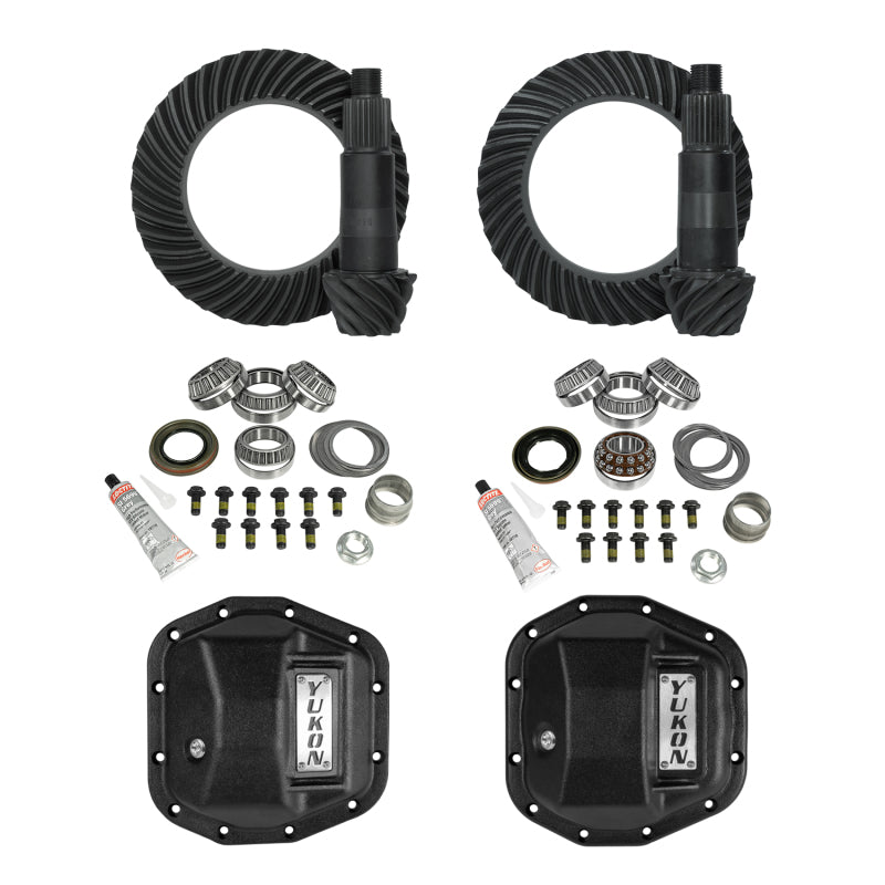 Yukon Stage 2 Jeep JL/JT Re-Gear Kit w/Covers &amp; D44 Front &amp; Rear in a 5.13 Ratio - YGK069STG2