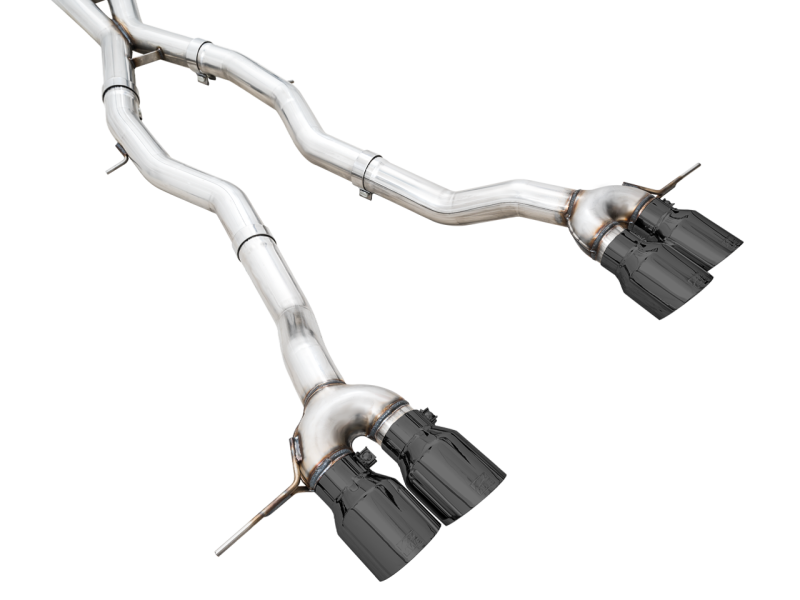 AWE Track Edition Catback Exhaust for BMW G8X M3/M4 - Diamond Black Tips - 3020-42482