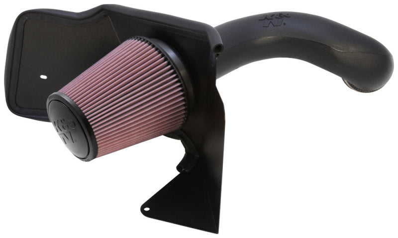 K&N 99-04 Chevy Silverado V8-4.8L/5.3L Performance Intake Kit - 57-3021-1 for 1999-2004 Chevrolet Silverado 1500 - front view